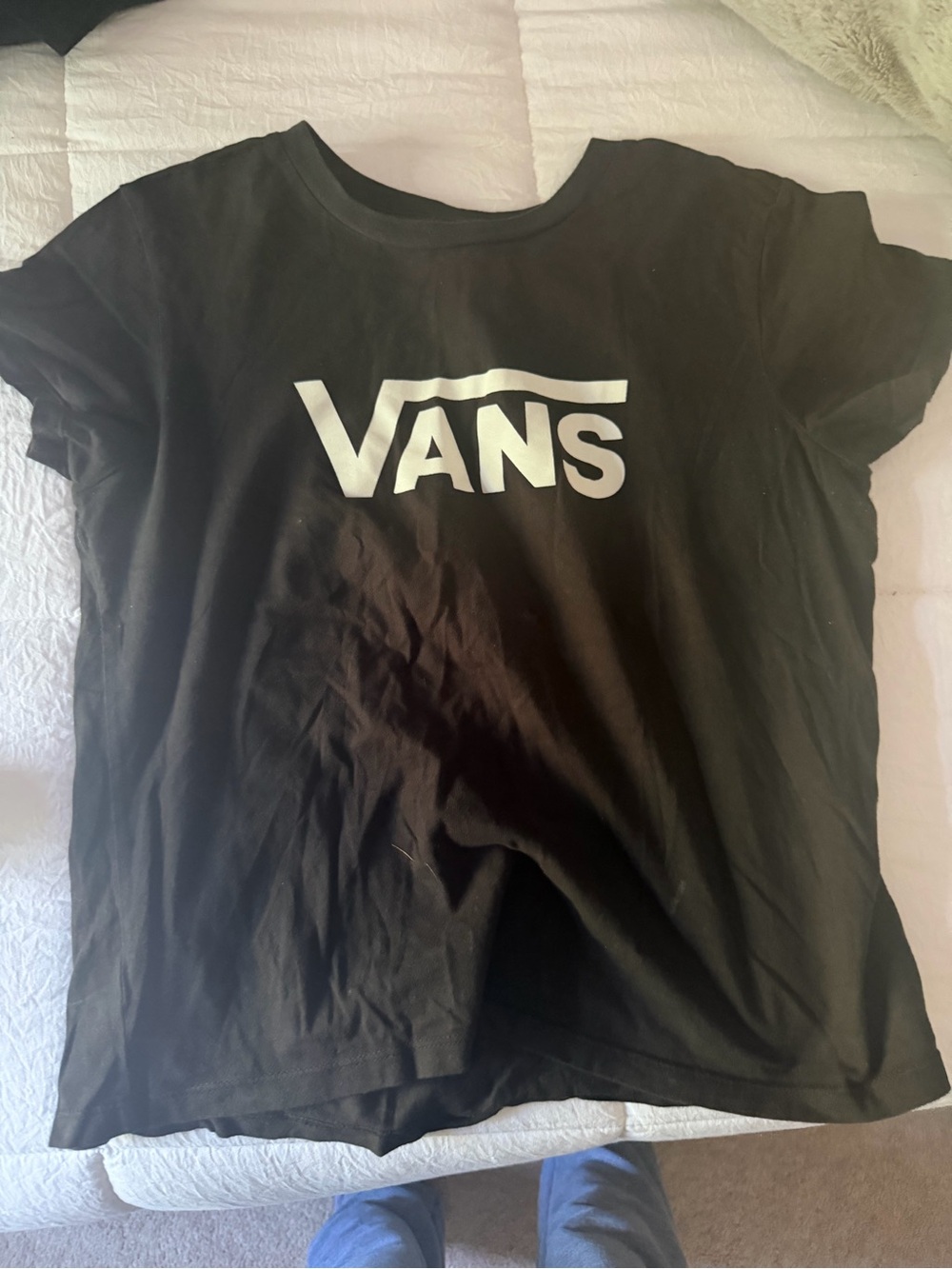 Vans women’s Black Logo Tee